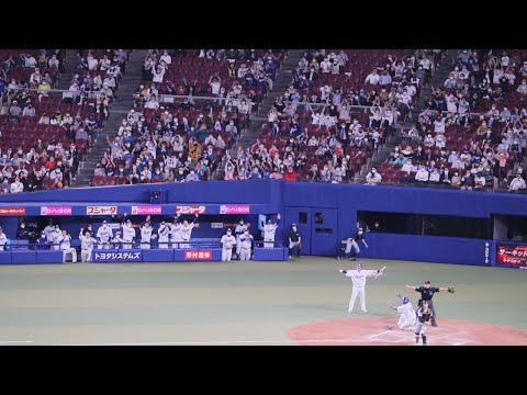 阿部寿樹　4/12同点タイムリーを放ち、ベンチも大盛り上がり　ビシエドも大激走