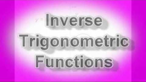 Inverse Trig Functions understanding, evaluating and drawing the graphs.