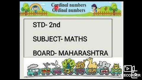 Std-2nd, Maths, L.no-2.5.Cardinal numbers ordinal numbers, Textbk & workbk explanation with notes