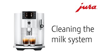 JURA E8 - Cleaning the milk system