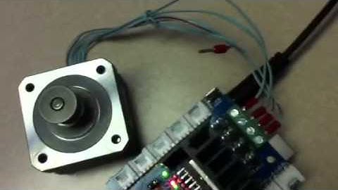 Stepper motor driven by SEEED V1.2 motor shield on an Ardui
