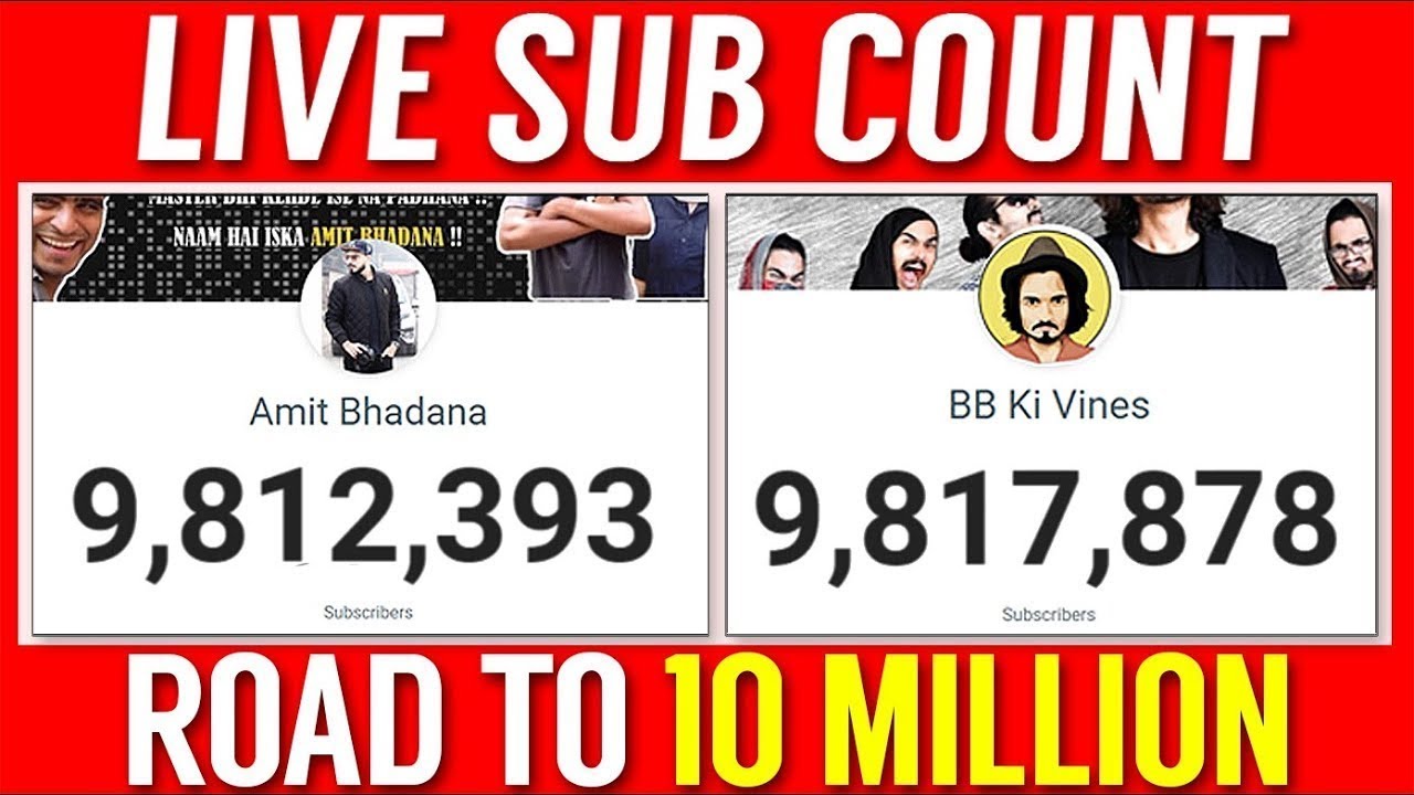 Amit Bhadana Live Subscriber Count