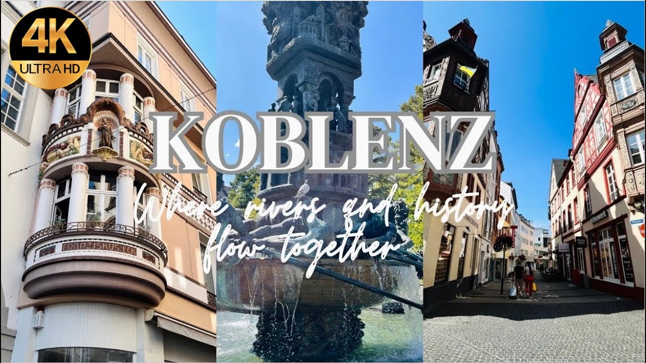 Koblenz City Walking Tour 🚶‍♀️|| Romantic Old Town of Koblenz, Germany 🇩🇪