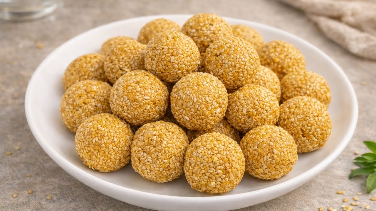 Til Ke Laddoo Recipe | Homemade Sesame Laddoos | Winter Special Mithai 🌰🍯 