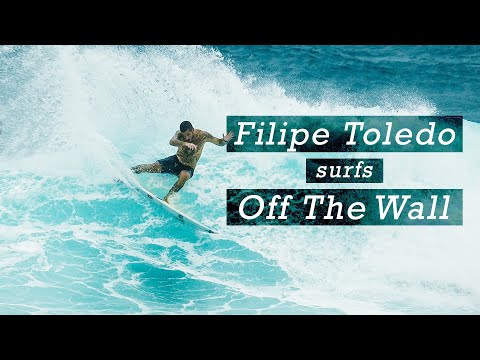 Filipe Toledo Surfing Off The Wall - Billabong Pipeline 2023 Warm Up