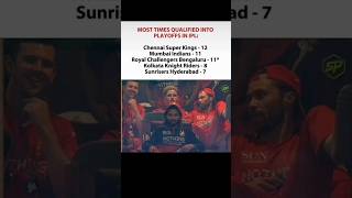 Most times a team qualify into a playoffs in ipl history🥵🥶
