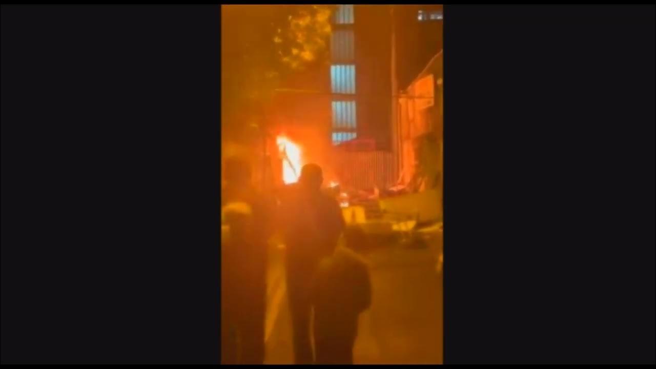 Pearse Street Migrant Camp Torched In Supected Arson Attack After