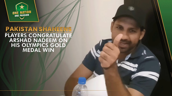 Pakistan Shaheens Players Congratulate Arshad Nadeem on his Olympics Gold Medal Win 🥇