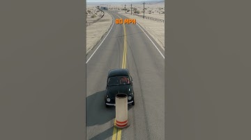 Realistic Simulation At Different Speedsc #shortsfeed #ytshorts  #beamngdrive #simulation #speed