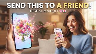 Digital Flower Bouquet: How to Create and Send a Cute Virtual Bouquet Online Free screenshot 2