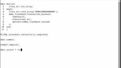 Oracle- Flashback Technologies