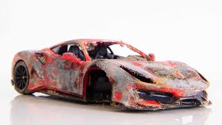 Restoration Damaged Ferrari 488 Pista Model Car