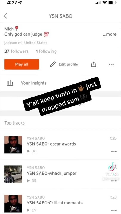 Go tap in on my SoundCloud https://soundcloud.app.goo.gl/NsnzhYQYPHAamP9f6