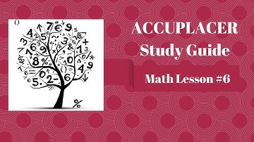 ACCUPLACER Math - Lesson 6 Right Triangle Word Problems
