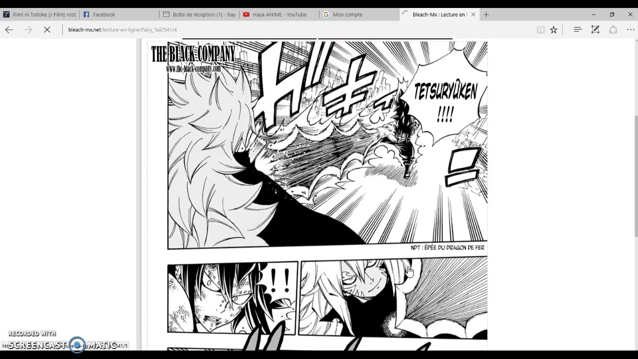 Live Reaction sur le chapitre 541 de Fairy Tail - YouTube