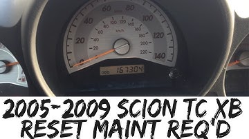 2005-2009 Scion TC XB Reset Maintenance Required Light Oil Maint Reqd Toyota 06 07 08