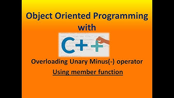c++: Overloading unary minus(-) operator using member function
