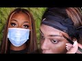 SLAY.. BUT STAY SAFE | TRANSFER PROOF  EVERYDAY MAKEUP FOR OILY SKIN| DARKSKIN | ft. AliPearl Hair