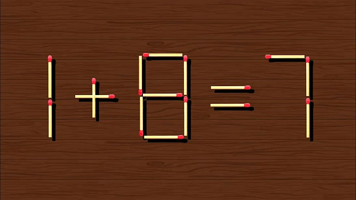 Fix the equation by moving  only 1 stick, Matchstick Puzzle