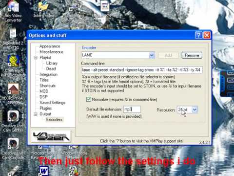 XMPlay tutorial  |  How to convert a XMPlay fil into a mp3. file