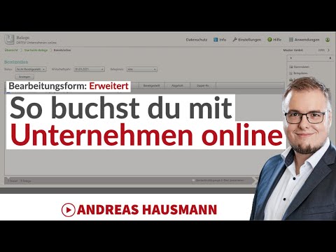 So erstellst du die Buchhaltung mit DATEV Unternehmen online und der Bearbeitungsform Erweitert