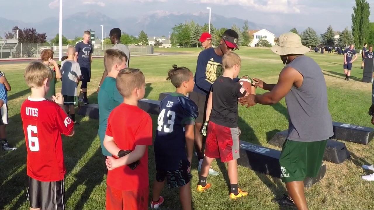 Copper Hills High School's Little League Football Camp DAY 3 OFFENSE