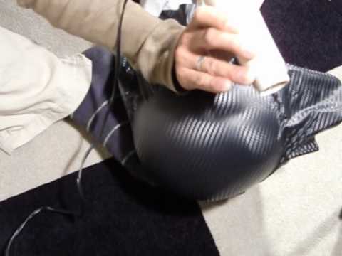 模様替えdeco Carbon Helmet 3m ダイノック カッティングシート 貼り方 Youtube
