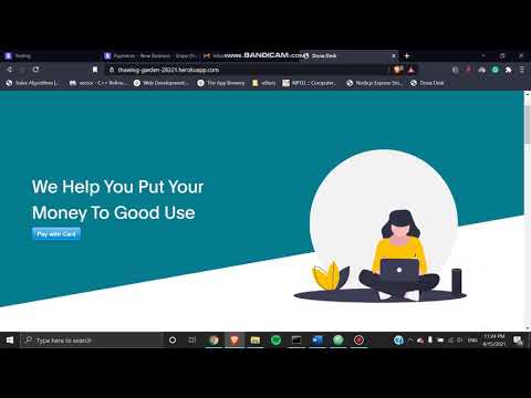 Website With Payment Gateway Integrated Using Stripe. (node.js and express js)