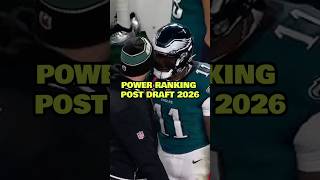 POWER RANKINGS POST NFL DRAFT 2026 📊📈📉 #nfldraft2026