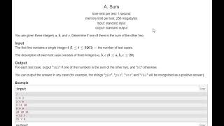 Sum (Easy Version) Codeforces Solution | Codeforces Round #827✅ (100/100) Full | AC Code