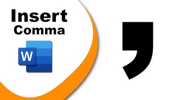 How to insert comma in word document