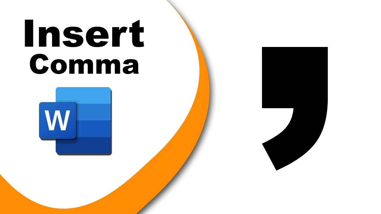 How To Insert Comma In Word Document YouTube How To Insert Comma In Word Document YouTube