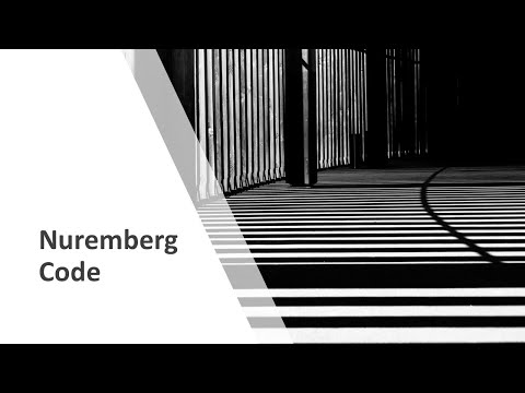Nuremberg Code - Ethics of experimentation