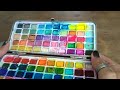Grabie 100 Colors Premium All-In-One Watercolor Paint Set - 50 Essential, 35 Metallic, 10 Pastels, 5
