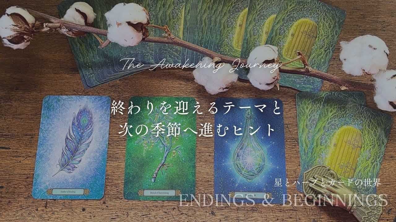 【完了の儀式】終わりを迎えるテーマと、次の季節へ進むヒント👼スピリチュアルカードリーディング✨タロット+オラクル