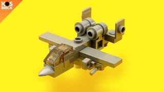 Lego A10 Warthog Plane Mini Vehicles (Tutorial)
