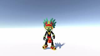 AztechMan 3D Character