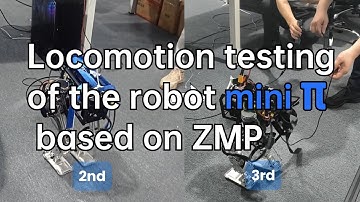 【1st part】Locomotion testing of the robot Mini π based on ZMP