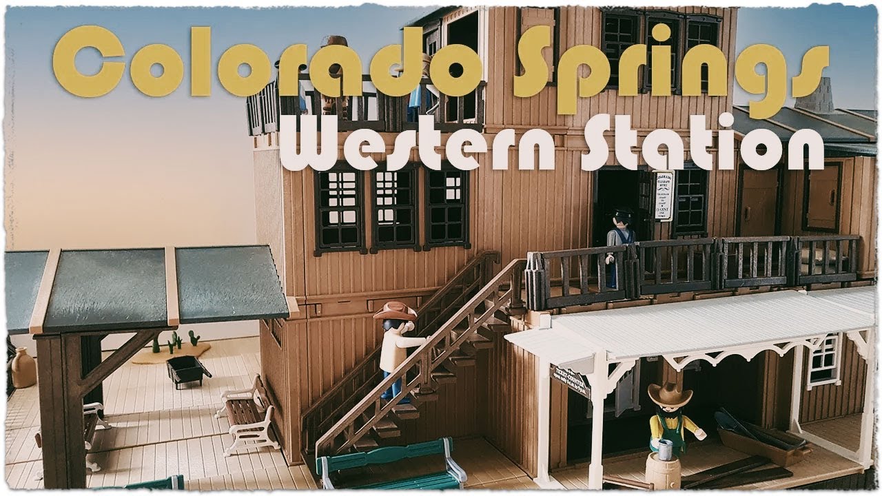 Baustelle der Western Station in Colorado Springs | Playmobil Custom Dioram