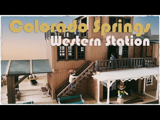Maison Playmobil 9266 Playmobil Vintage Western - Maison/gare Colorado Springs Avec Télégraphe - Set 3770 De 1987 Playmobil Jardin