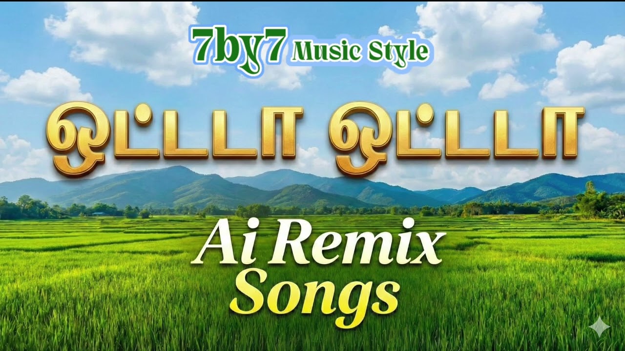 Ottada Ottada Kambathula | Ai Remix Songs | Tamil Kutthu Songs | Ai Folk Song | 7by7 Music Style 