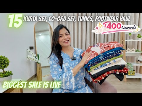 Huge Kurta Set, Co-ord Set, Tunic & Footwear Wear Haul ₹400 Onwards l Dream Simple