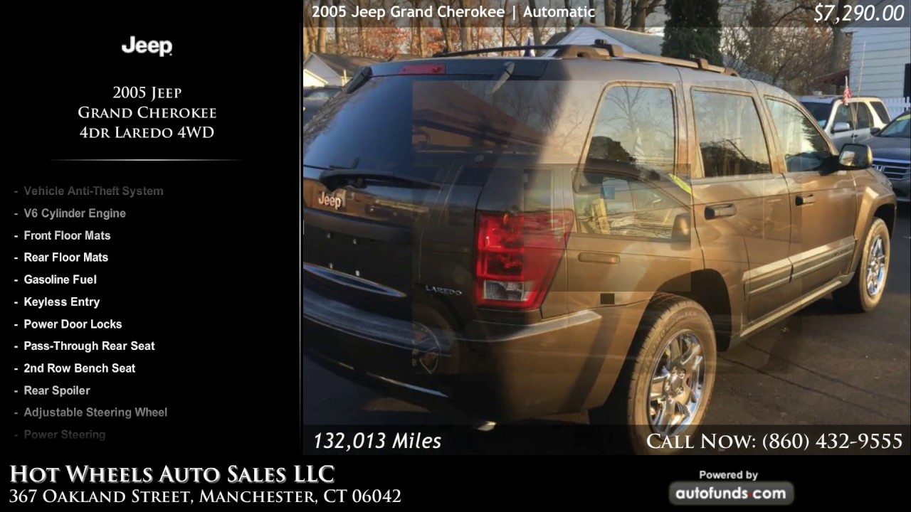 Used 2005 Jeep Grand Cherokee Hot Wheels Auto Sales LLC, Manchester