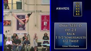Gina Hinthorn - District 3-6A Diving Championships