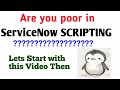 Servicenow scripting learning  skfacts servicenow scripting