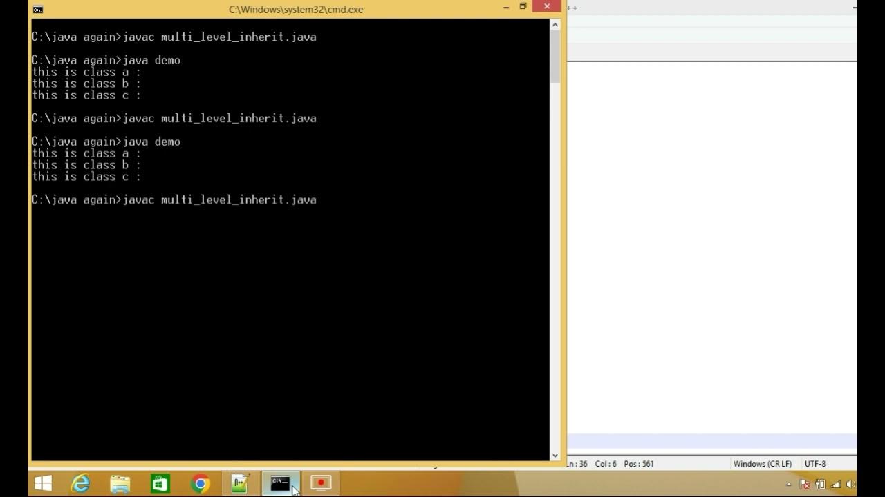 multi level inheritance using Java... - YouTube