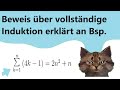 Beweisen einer Formel über vollständige Induktion an einfachen Beispiel erklärt