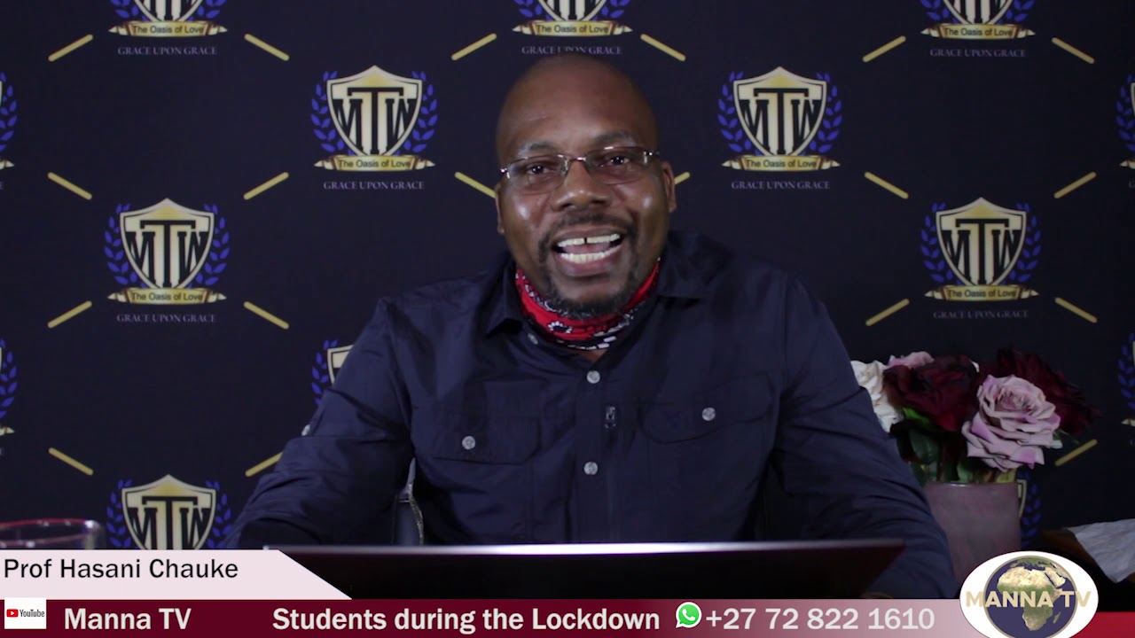 Gfg online session with prof hasani chauke talking about being student