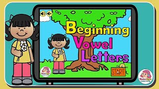 Beginning Vowel Letters | PowerPoint Game