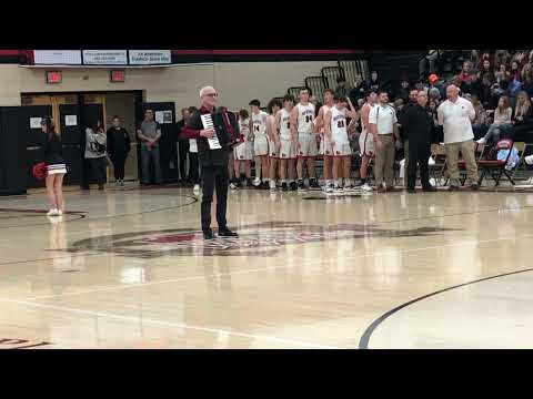 Star Spangled Banner on Accordion - 12/14/2021 - Waynesburg Central High School Basketball Game